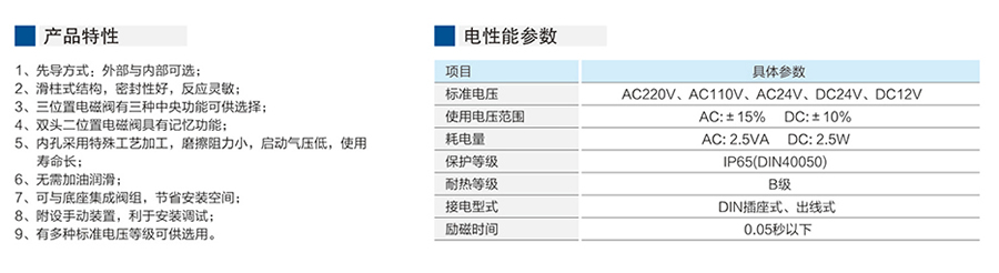 星辰電磁閥-(五口二位、五口三位)5V100系列