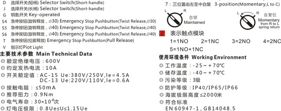 高橋按鈕開(kāi)關(guān)-GXB2系列