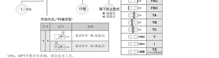 牧氣氣缸-MCQV2L系列 