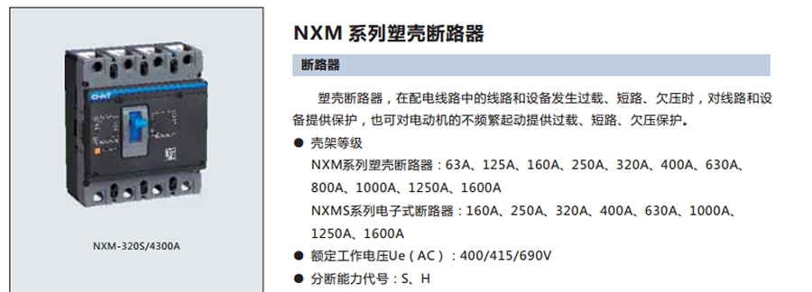 正泰剩余電流動作斷路器-NXMLE系列