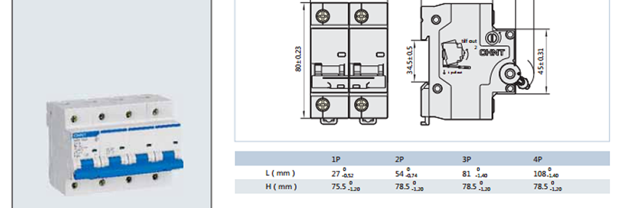 正泰小型斷路器-NXB-125G系列